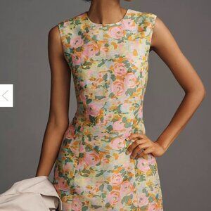 Lovaan Harper Sleeveless Linen-Silk Mini Dress